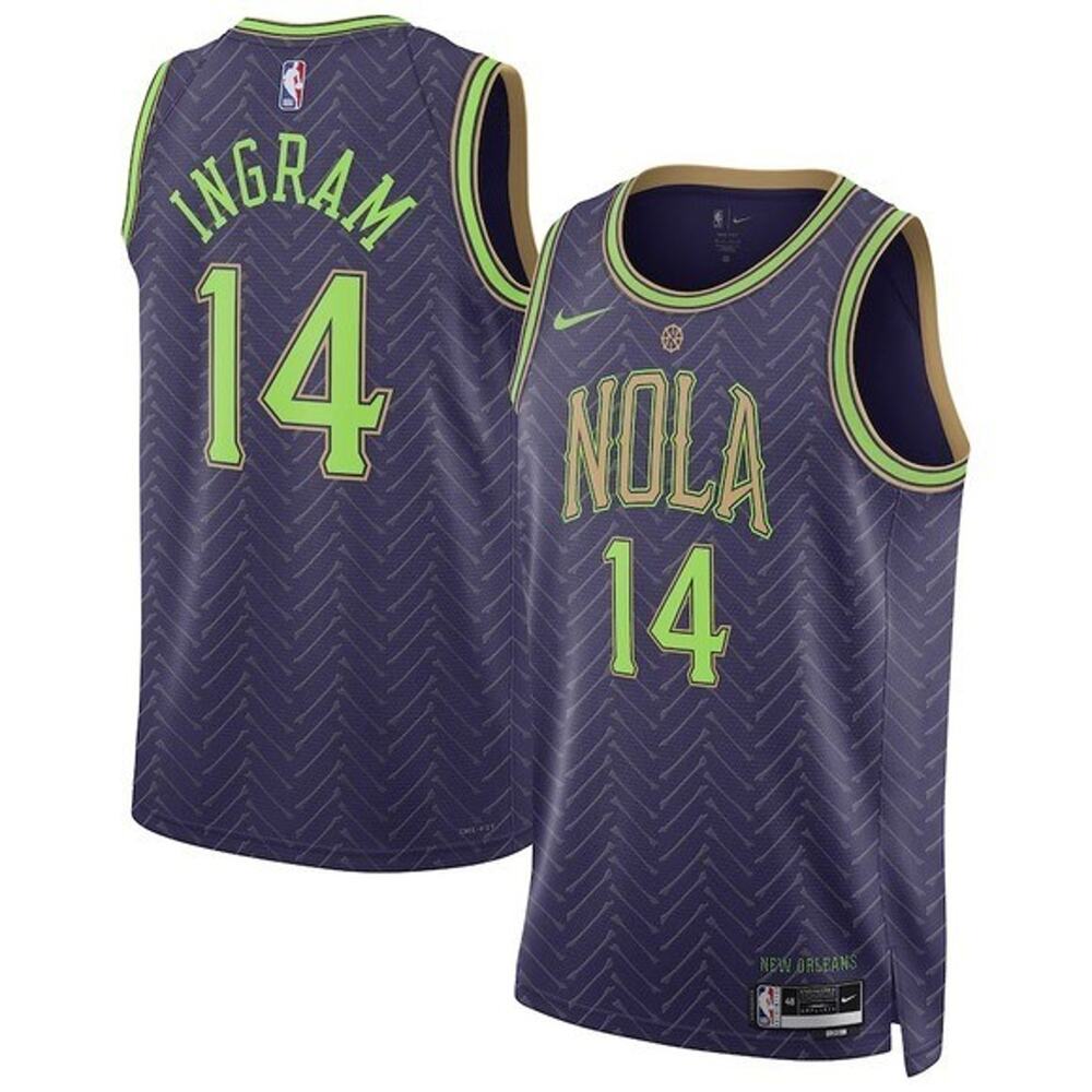 New Orleans Pelicans Ingram Nike Purple 2024/25 Player Jersey‎ - XL NWT